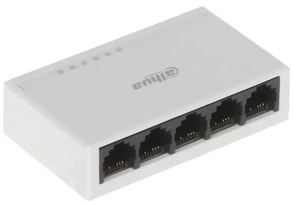 Dahua switch PFS3005-5ET-L LAN 5-Port 10/100 J45 ports (Alt. S105, ST3105C) Slika 1