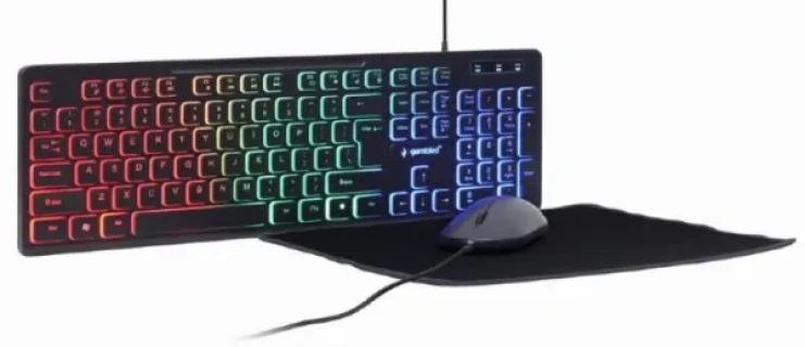 KBS-UML-01 Gembird 3-in-1 backlight set tastatura, mis i podloga FO Slika 3