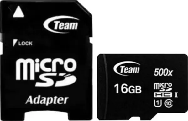 TEAM GROUP TeamGroup MICRO SDHC 16GB 80/15MB/s UHS-I U1 C10 +SD Adapter TUSDH16GCL10U03 Slika 1