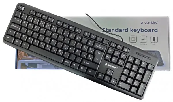 GEMBIRD KB-U-103-YU ** Gembird Standardna tastatura SRB (YU) layout black USB (404) Slika 3