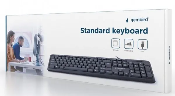 GEMBIRD KB-U-103-YU ** Gembird Standardna tastatura SRB (YU) layout black USB (404) Slika 4