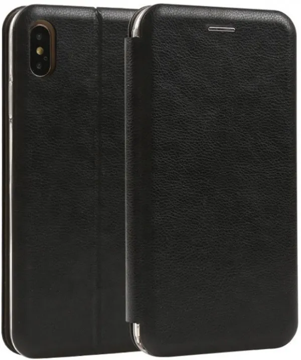 MCLF11-IPHONE XS Max * Futrola Leather FLIP Black (149) Slika 1