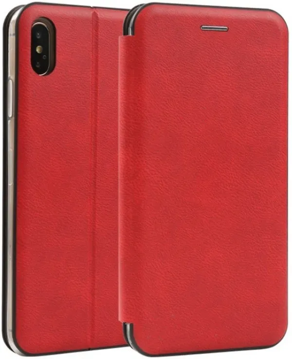 MCLF11-IPHONE XS Max * Futrola Leather FLIP Red (149) Slika 1