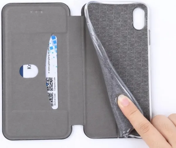 MCLF11-IPHONE 11 * Futrola Leather FLIP Black (249) Slika 3