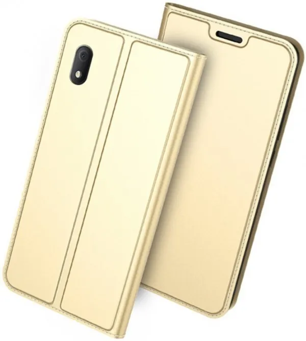 MCLF12-SAMSUNG A72 * Futrola Leather Luxury FLIP Gold (179) Slika 1