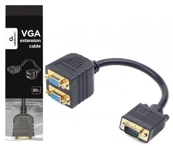 GEMBIRD CC-VGAX2-20CM Gembird VGA splitter kabl 20cm Slika 1