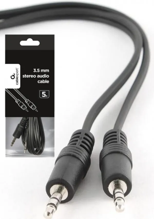 GEMBIRD CCA-404-5M Gembird 3.5mm stereo plug to 3.5mm stereo plug audio AUX kabl 5m Slika 1