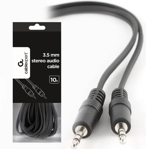 GEMBIRD CCA-404-10M Gembird 3.5mm stereo plug to 3.5mm stereo plug audio AUX kabl 10m A - Image 1