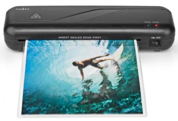 NEDIS LAMI112BK4 Laminator, aparat za plastifikaciju A4, 230 mm/min, black