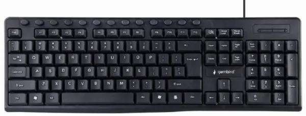 GEMBIRD KB-UM-107 ** Gembird Multimedijalna tastatura US layout black USB (436) A Slika 3