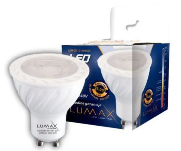 Led sijalica Lumax GU10 LUMGU10-5W 3000k toplo bela Slika 1