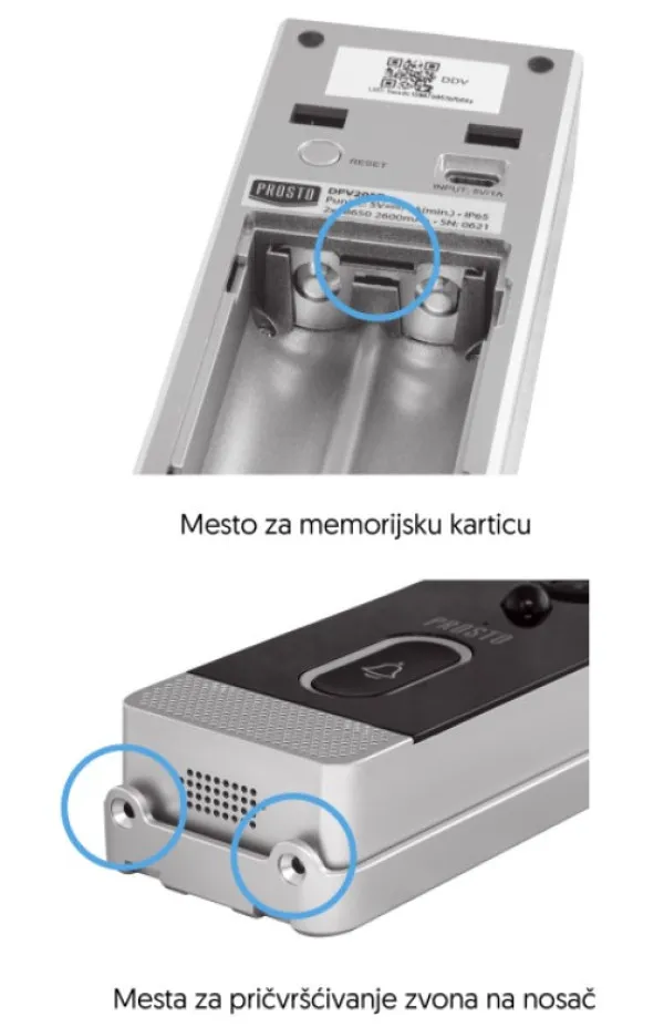 Smart wifi video zvono (Interfon) 1080p DPV205P (5350) Slika 4