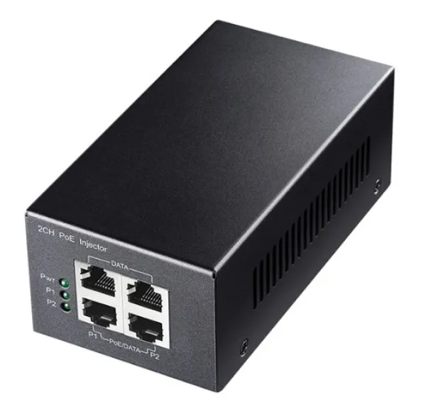 CUDY Cudy POE220 2x 30W Gigabit PoE+/PoE Injector, 802.3at/802.3af Standard, Data Power 100 Meters, Metal Slika 1