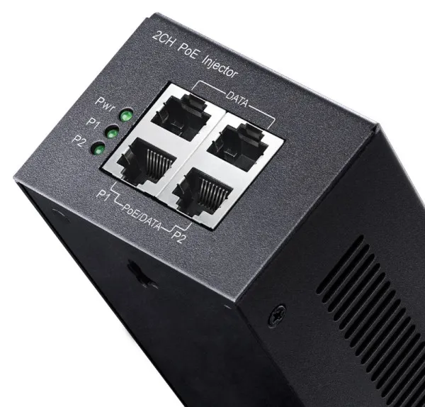 CUDY Cudy POE220 2x 30W Gigabit PoE+/PoE Injector, 802.3at/802.3af Standard, Data Power 100 Meters, Metal Slika 2