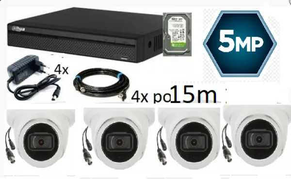 Dahua SET-03 * 4 kamere AUDIO!!!  5 mpx + DVR FULL HD 2TB- Slika 3