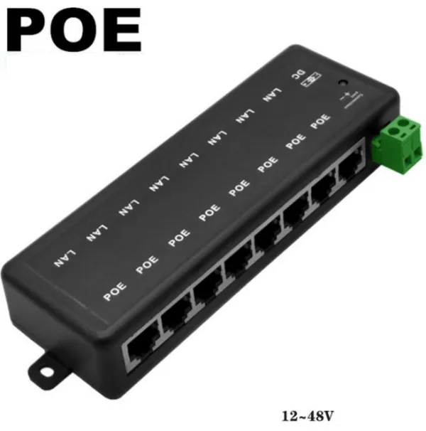 GEMBIRD POE-INJ-8xRJ45 Gembird 8CH Pasivni prolazni POE injector, for IP Network Camera Ubiquiti and Mikrot Slika 1