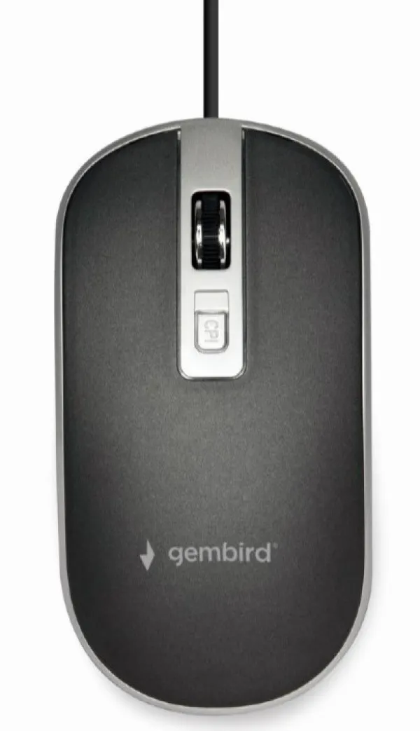 GEMBIRD MUS-4B-06-BS Gembird Opticki mis 800-1200Dpi 4-button 99mm black/silver USB- Slika 2