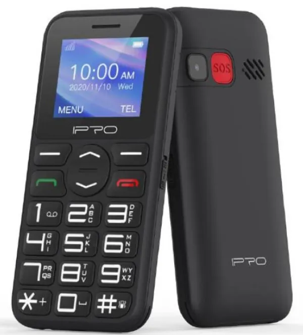 IPRO SENIOR F183 32MB, Mobilni telefon DualSIM, 3,5mm, Lampa, MP3, MP4, Kamera, Crni Slika 1