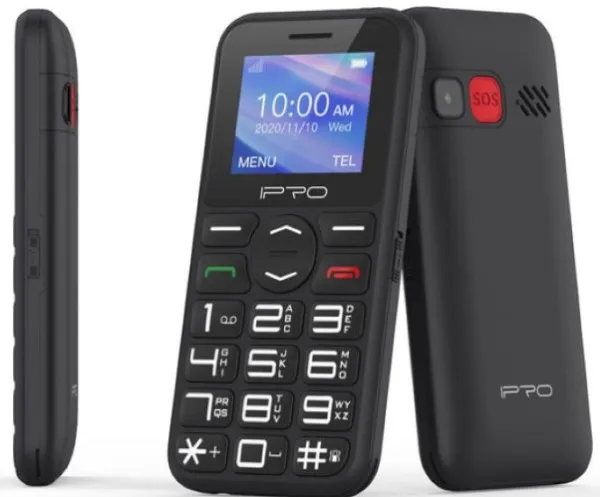 IPRO SENIOR F183 32MB, Mobilni telefon DualSIM, 3,5mm, Lampa, MP3, MP4, Kamera, Crni Slika 2