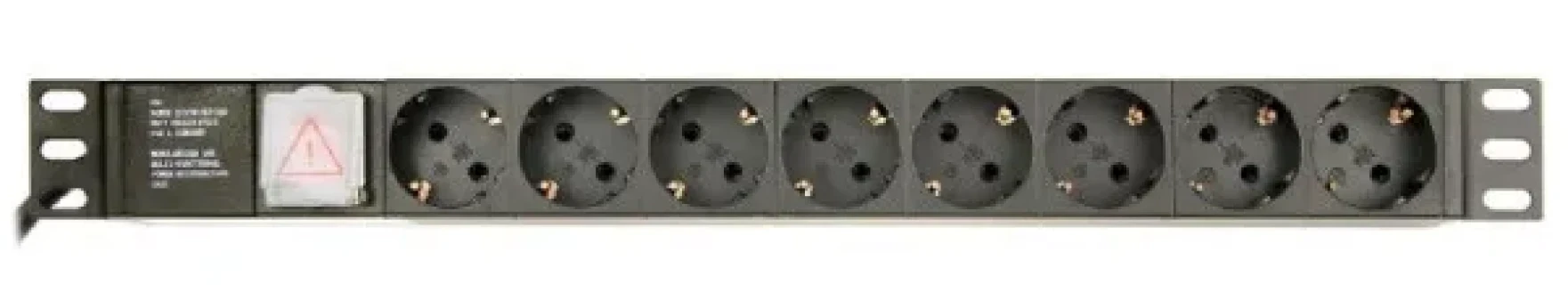 EG-PDU-014 Gembird Produzni kabl sa zastitom 8 uticnica 16A, PDU 1U, aluminium, 3m Slika 5