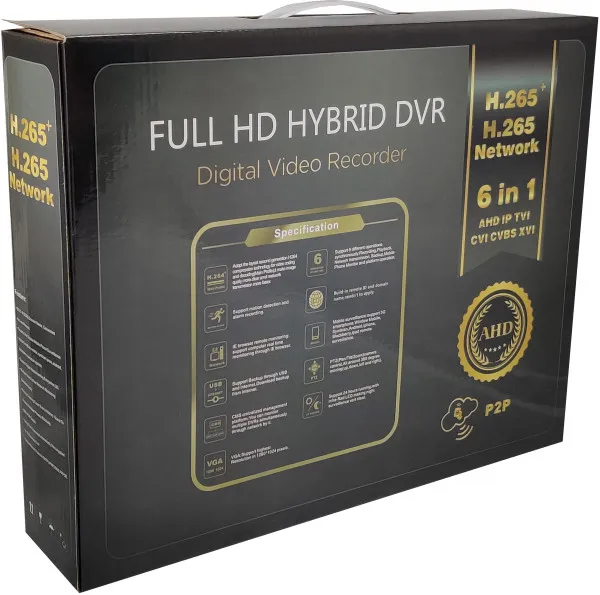 GEMBIRD XVR-1108RS-N GMB 8 kanala 5 megapiksela Pentabird 5 IN 1, AHD/TVI/CVI/CVBS/IPC Onvif P2P HIeasy App Slika 2