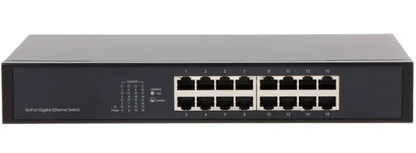 Dahua Switch PFS3016-16GT 16-Port 10/100/1000M Switch, 16x Gbit  RJ45 port, rackmount (Alt. GS1016) Slika 2