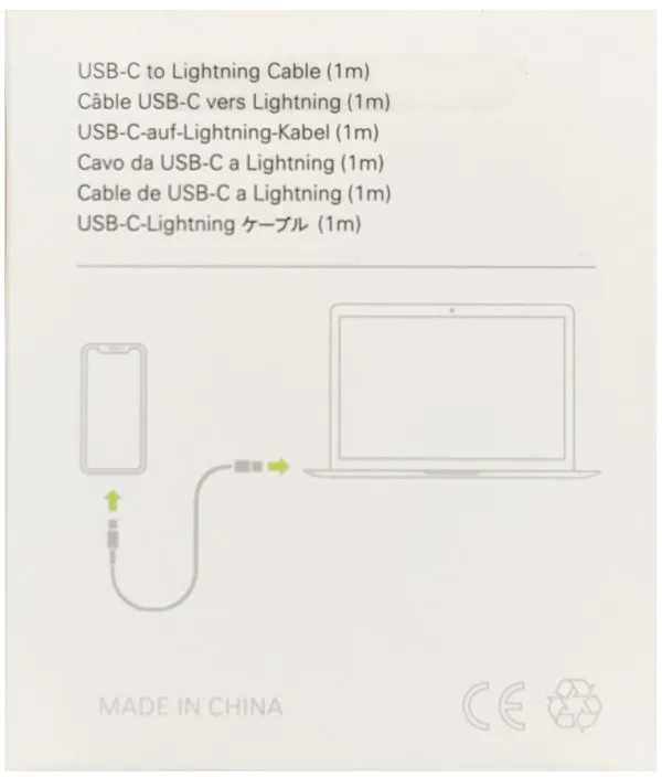 GEMBIRD CCP-AMCM-AMLM-1.0M ** Gembird 20W PD kabl USB-C na Lightening 8-pin, USB 3.0, 1m, white (167) Slika 3