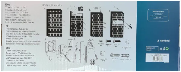 GEMBIRD WM-55F-05 ** Gembird fixni VESA max. 40-40cm 18-46 max.50kg (319) Slika 2
