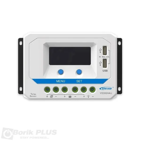 Kontroler punjenja solarnog sistema 30A, 12/24V VS3024AU LCD 8608 Slika 1