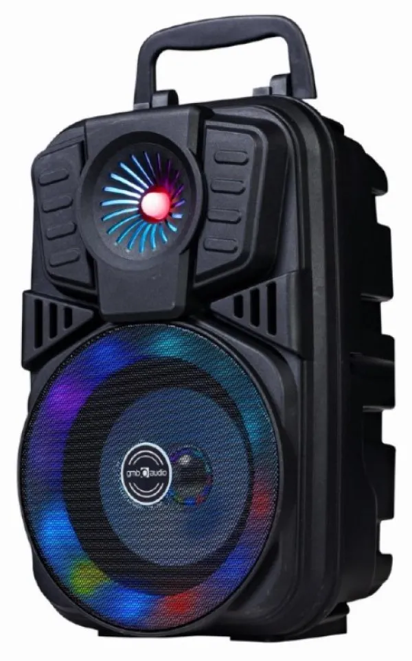 GEMBIRD SPK-BT-LED-01 Gembird Portable Bluetooth karaoke speaker 5W, FM, USB, SD, 3,5mm, MIC 6,35mm, LED Slika 5