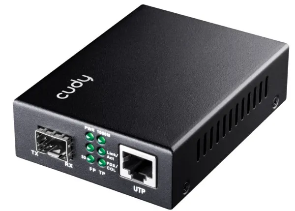 CUDY Cudy MC220 Gigabit Ethernet Media Converter 10/100/1000M SFP Slot to 10/100/1000M RJ-45 Slika 1