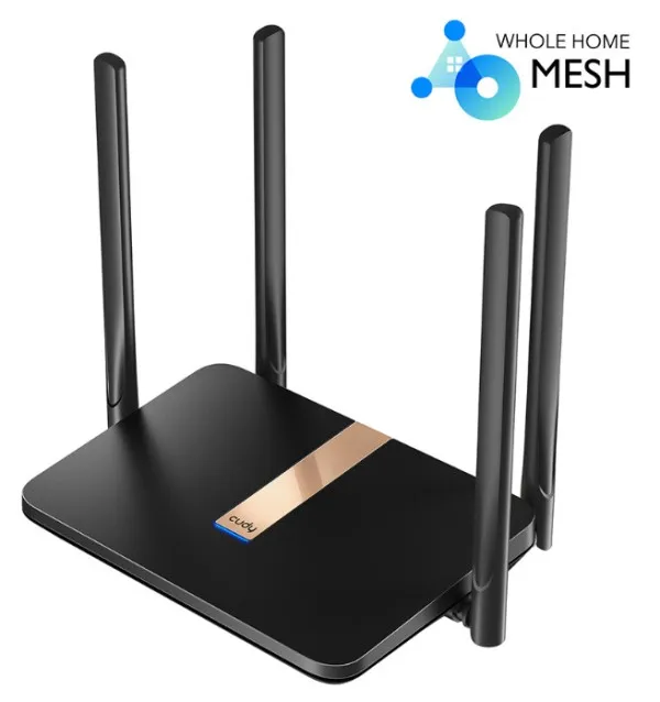 CUDY Cudy LT500D 4G LTE AC1200 Dual Band MESH Wi-Fi Router CPE 4+5Ghz, 1W/4L 10/100, 4x Antena detachable Slika 1