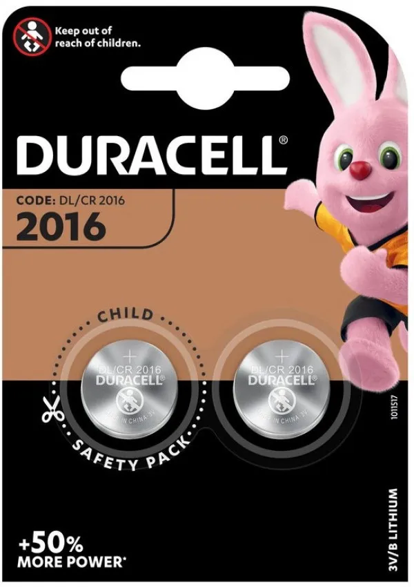 DURACELL Duracell LM CR2016 LITHIUM 3V PAK2 CK baterije dugme - Image 1