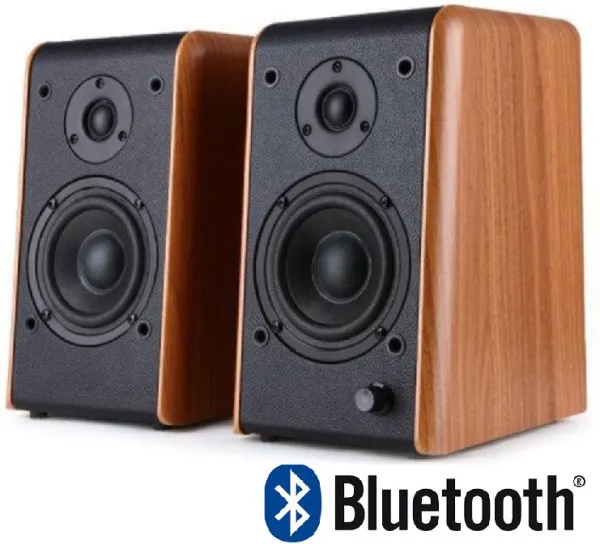 Microlab B77BT Aktivni drveni zvucnici 2.0 64W (18W+14Wx2) 3,5mm +Bluetooth Slika 2