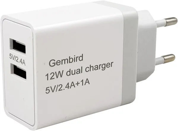 GEMBIRD NPA-AC26 ** Gembird punjac za telefone i tablete 2x5v/2.4A+1A 12W +micro USB DATA kabl 1M (263) Slika 2