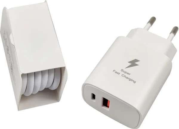 GEMBIRD NPA-AC44 ** Gembird QC3.0 brzi punjac USB-A+ USB-C, + kabl USB-C, 25W DC 5V/3A ili 9V/2,77A (679) Slika 3