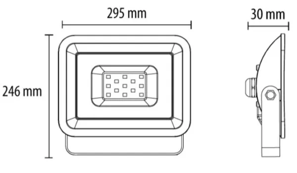 LED reflektor 100W 6500K LRF024EW-100W/BK Crna Slika 3