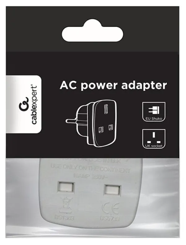 GEMBIRD Travel adapter A-AC-UKEU-001 Gembird UK na EU suko 7.5A Slika 2