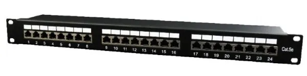 GEMBIRD NPP-C524-002 Gembird Cat.5E 24 port shielded patch panel, 19 1U Slika 2