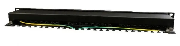 GEMBIRD NPP-C524-002 Gembird Cat.5E 24 port shielded patch panel, 19 1U Slika 1
