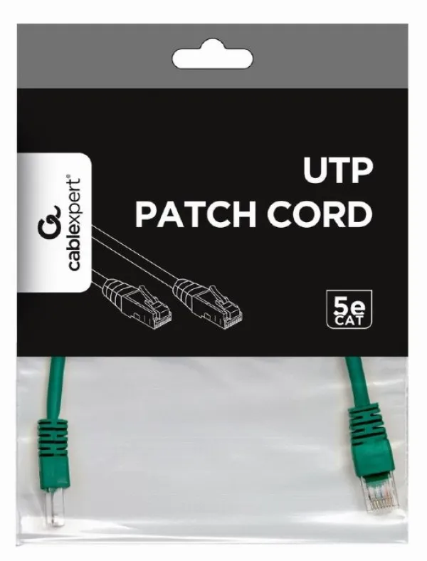 GEMBIRD PP12-0.25M/G Gembird Mrezni kabl, CAT5e UTP Patch cord 0.25m green Slika 4