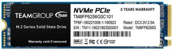 TEAM GROUP TeamGroup M.2 2280 256GB MP33 SSD PCIe Gen3 x4, NVM Express, 1600/1000MB/s TM8FP6256G0C101 Slika 1