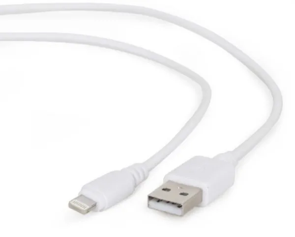 GEMBIRD CC-USB2-AMLM-2M-W Gembird USB 2.0 A-plug to 8-pin usb Apple iphone cable 2M White Slika 1