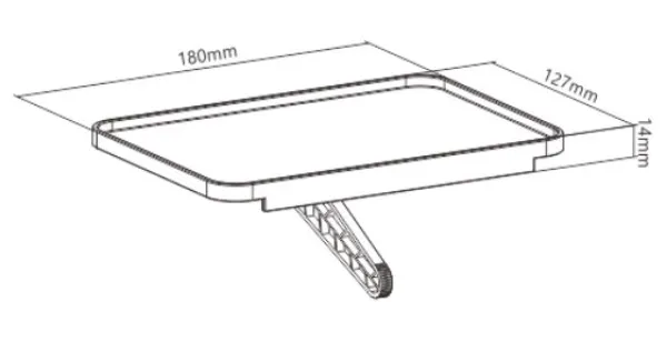 Polica za AV uredjaje na tv-u Ketzz NAV-K91 18x12.7x4.7cm Slika 1