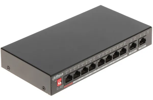 Dahua POE switch PFS3010-8ET-96 10/100 RJ45 ports, POE 8 kanala, UPLINK 2xGbit Slika 1