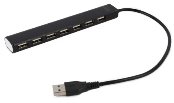 GEMBIRD UHB-U2P7-04 Gembird USB 2.0 7-port hub, black A Slika 1