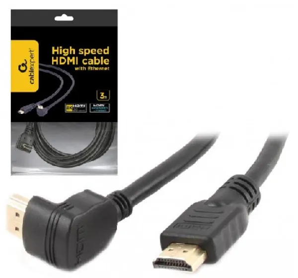 GEMBIRD CC-HDMI490-10 Gembird HDMI kabl 4K UHD, Ethernet, konektor pod uglom 90 stepeni 3m A Slika 5