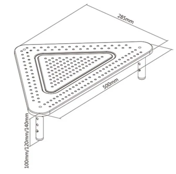 GEMBIRD MS-TABLE-02 Gembird Podesivo postolje za monitor 500x285x120mm Slika 3