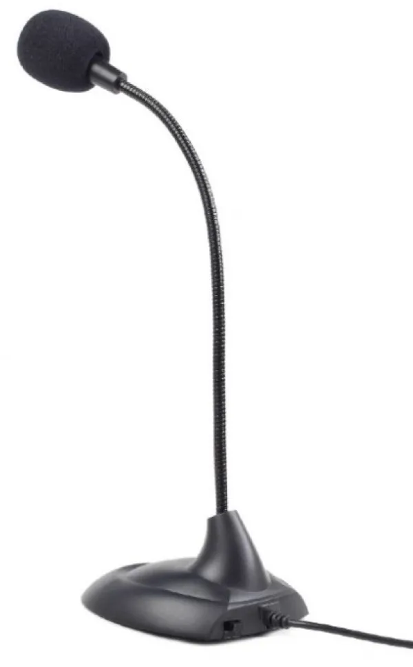 GEMBIRD MIC-205 * Gembird Desktop mikrofon, savitljivo telo, black, 3.5mm sa prekidacem (249)