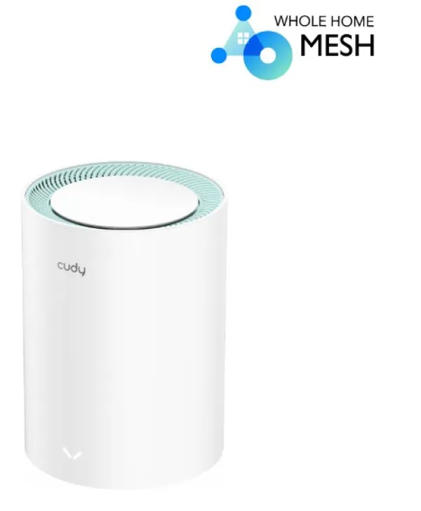 CUDY Cudy M1300 1-pack AC1200 Dual Band 2.4Ghz+5Ghz WiFi MESH, GiGABIT, 4x Antena 16MB/128DDR, 16/128mb Slika 1